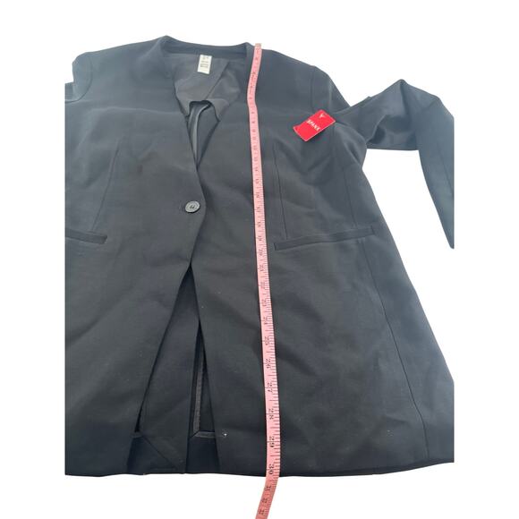 Spanx Women's Classic Black Perfect Collarless Blazer Size L - Picture 8 of 10